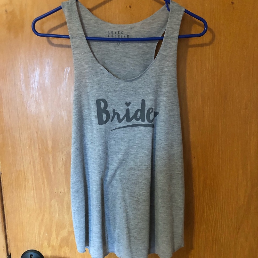 Bride tank top
